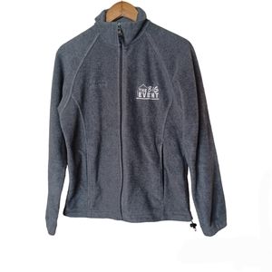 Columbia Grey Women's Fleece Embroidered "The Big Event" Jacket Size Small